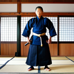 **

"A confident kendo practitioner, fully clothed in traditional bogu armor, standing in a dojo with wooden floors, practicing basic strikes (kihon), safe for work, appropriate content, perfect anatomy, natural proportions, professional photography, modest, family-friendly"

**