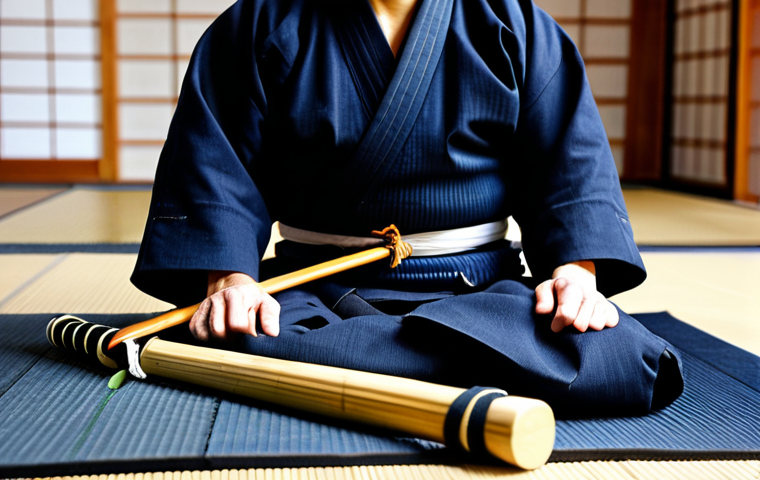 검도 관련 뉴스 모음 - Kendo Master Teaching Children**

"An elderly kendo master (sensei) in a traditional dojo in Saint P...