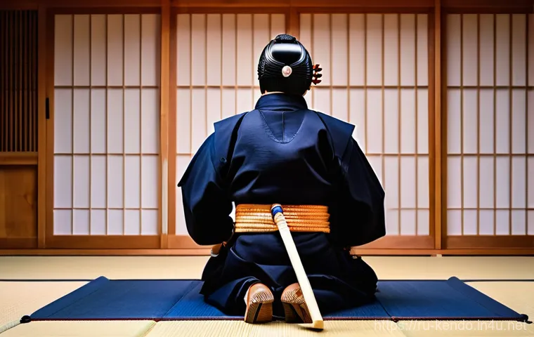 검도 경기 시 복장 규정 - Here are three detailed image prompts for Kendo, adhering to your guidelines: