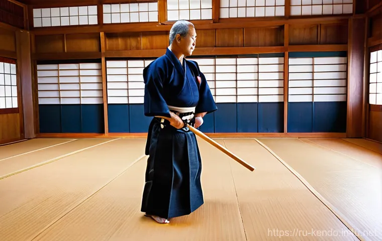 검도 훈련 시간 관리 - **A focused kendo practitioner at home:** A young adult (male or female, early 20s) in a clean, trad...