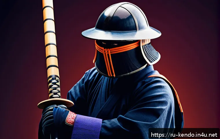 검도 대회 포스터 디자인 - A dynamic Kendo tournament poster featuring a powerful silhouette of a kendo fighter in full traditi...
